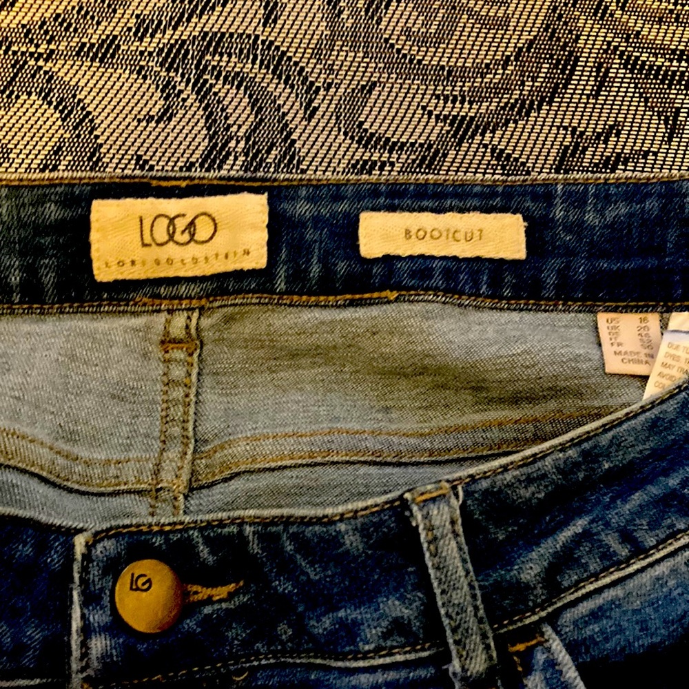 Logo bootcut jeans
